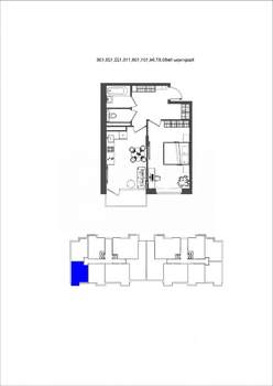 1-к квартира, вторичка, 49м2, 3/10 этаж