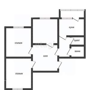 3-к квартира, вторичка, 74м2, 5/9 этаж