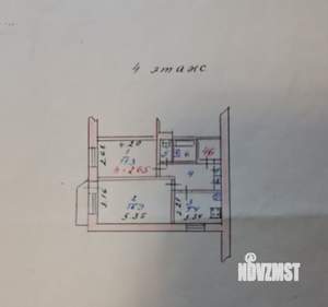 2-к квартира, вторичка, 47м2, 4/5 этаж