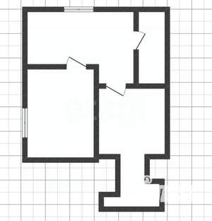 2-к квартира, вторичка, 37м2, 1/10 этаж