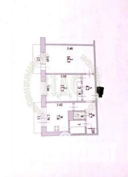 2-к квартира, вторичка, 48м2, 2/5 этаж