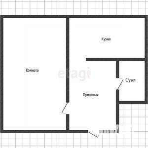 1-к квартира, вторичка, 41м2, 5/9 этаж