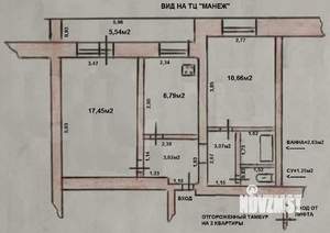 2-к квартира, вторичка, 46м2, 6/9 этаж