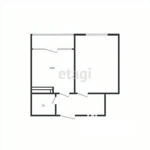 1-к квартира, вторичка, 45м2, 6/8 этаж