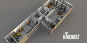 2-к квартира, вторичка, 67м2, 5/18 этаж