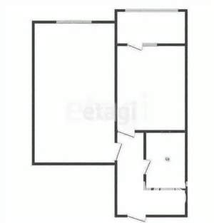 2-к квартира, вторичка, 40м2, 8/18 этаж