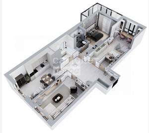 1-к квартира, вторичка, 105м2, 3/21 этаж