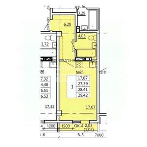 Студия квартира, вторичка, 29м2, 5/10 этаж