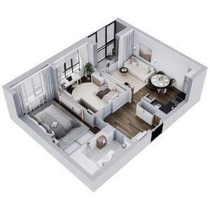 3-к квартира, вторичка, 66м2, 18/21 этаж