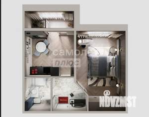 1-к квартира, вторичка, 40м2, 5/8 этаж