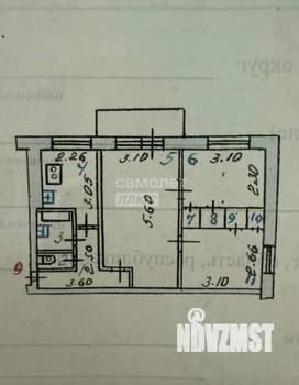 3-к квартира, вторичка, 47м2, 4/5 этаж