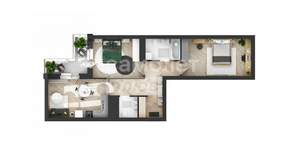 3-к квартира, вторичка, 69м2, 3/21 этаж