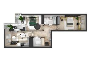 3-к квартира, вторичка, 69м2, 5/21 этаж