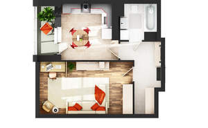 1-к квартира, вторичка, 42м2, 21/21 этаж