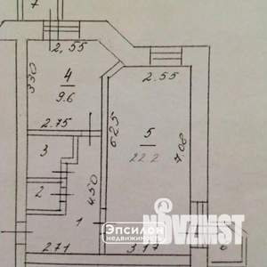 1-к квартира, вторичка, 45м2, 5/6 этаж