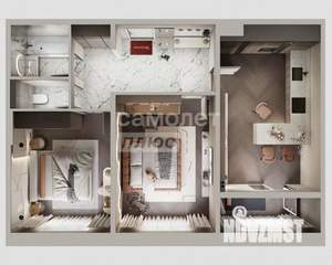 3-к квартира, вторичка, 70м2, 5/8 этаж