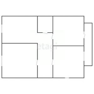 3-к квартира, вторичка, 70м2, 2/5 этаж