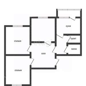 3-к квартира, вторичка, 78м2, 5/9 этаж