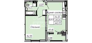 2-к квартира, вторичка, 41м2, 2/8 этаж