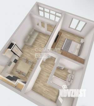 1-к квартира, сданный дом, 45м2, 8/17 этаж