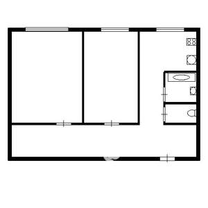 2-к квартира, вторичка, 44м2, 1/5 этаж