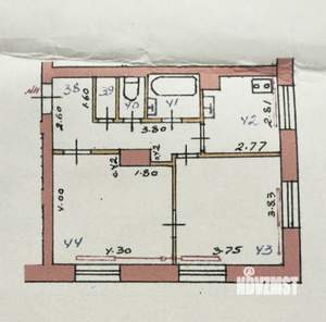 2-к квартира, вторичка, 52м2, 2/5 этаж