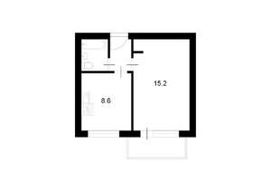 1-к квартира, вторичка, 30м2, 5/5 этаж