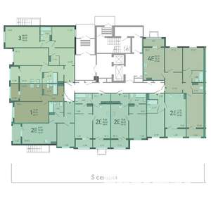 1-к квартира, вторичка, 44м2, 1/17 этаж