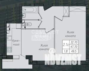 2-к квартира, вторичка, 50м2, 10/10 этаж