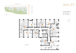 1-к квартира, строящийся дом, 31м2, 3/16 этаж