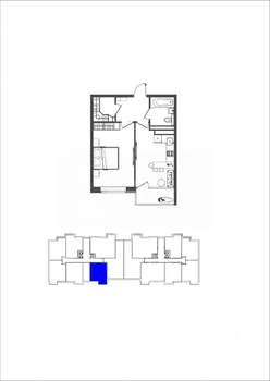 1-к квартира, вторичка, 46м2, 1/10 этаж