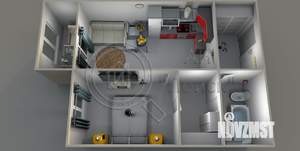 1-к квартира, строящийся дом, 42м2, 3/18 этаж