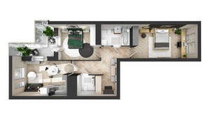 3-к квартира, вторичка, 69м2, 4/21 этаж