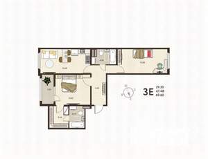 2-к квартира, строящийся дом, 70м2, 2/17 этаж