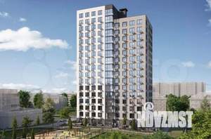 1-к квартира, строящийся дом, 42м2, 1/16 этаж