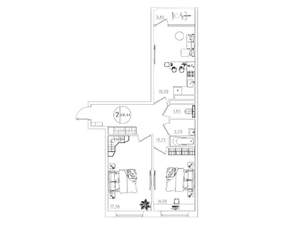 2-к квартира, вторичка, 69м2, 9/10 этаж