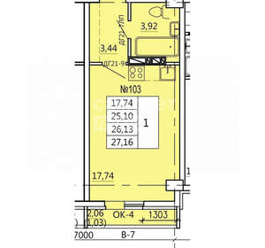 4-к квартира, вторичка, 70м2, 10/11 этаж