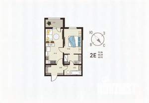 1-к квартира, вторичка, 42м2, 17/18 этаж