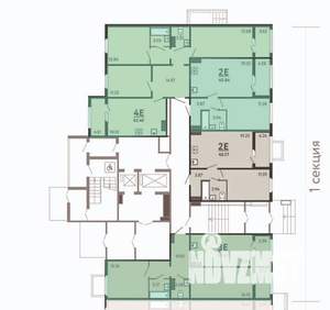 1-к квартира, вторичка, 41м2, 1/17 этаж