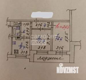 2-к квартира, вторичка, 51м2, 4/9 этаж