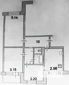 3-к квартира, вторичка, 61м2, 8/9 этаж
