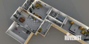 2-к квартира, строящийся дом, 70м2, 9/18 этаж