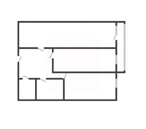 2-к квартира, вторичка, 50м2, 1/9 этаж