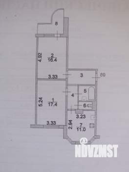 2-к квартира, вторичка, 59м2, 15/17 этаж